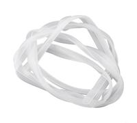 Bande d'étanchéité en silicone - 2 m - Joint en verre - 6 mm | Silicone de qualité supérieure, élastique et durable, 6 mm de large, idéal pour les portes en verre, résistant à la chaleur