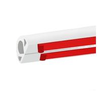 Bande d'étanchéité noire en PVC - 20 x 12 mm - Joint de protection pour la maison et la voiture - Bande d'étanchéité flexible - 4 m de long - Barrière anti-poussière - Noir et beige