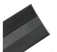 Bande d'étanchéité pour bas de porte - Isolation acoustique - Avec design en arche flexible pour protéger les sols et réduire les coûts énergétiques - Gris (noir)