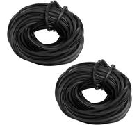 Bande en Caoutchouc pour Serre, 4m/10m/18m Bande d'éTanchéIté en Caoutchouc Universel Noir, CâBle de Ligne en Caoutchouc d'éTanchéIté en Verre pour Fournitures de Serre (18M*2pcs)