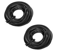 Bande en Caoutchouc pour Serre, 4m/10m/18m Bande d'éTanchéIté en Caoutchouc Universel Noir, CâBle de Ligne en Caoutchouc d'éTanchéIté en Verre pour Fournitures de Serre (10M*2pcs)