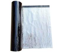 Bande étanchéIté en Bitume Toiture Autocollante, Ruban de Aluminium Adhésif, Rouleau Membrane de Toit Imperméable pour Abri de Jardin, Réparer le Toit(50x200cm)