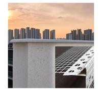 Bande Goutte PVC Blanc Avec Treillis Pour Rive De Toit | Déviateur Pluie Bec Découpable, Protège Planche De Rive/ Terrasse Contre Dégâts Eau(W 8cm,440cm/173.2″ L)