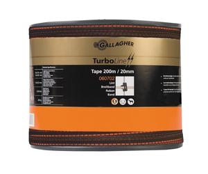 Bande large TurboLine Gallagher 20mm 200m terra