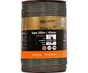 Bande large TurboStar Gallagher 40mm 200m vert