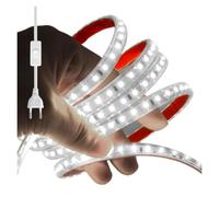 Bande LED 220V Intensité Variable 120LED/m IP65 3000K-6500K | Bande LED flexible 220V, 120 LED/m, IP65, 3000K-6500K, variateur, adhésive(WH-with Switch,6m)