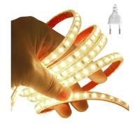 Bande LED 220V Intensité Variable 120LED/m IP65 3000K-6500K | Bande LED flexible 220V, 120 LED/m, IP65, 3000K-6500K, variateur, adhésive(NW with Dimmer,16m)