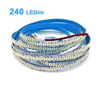 Bande LED 240 LED/m 2835 DC12V 24V, bande lumineuse pour la maison 5M 1200 LED, haute luminosité rouge vert bleu, flexible et découpable, barre lumineuse souple DC 12V