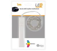 Bande led à pile 1M Rgb avec détecteur 2W