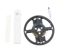 Bande LED Capteur Mouvement Autocollante Mode Nuit Bande LED(warm light-1M) | Capteur corps humain, mode nuit automatique, installation interrupteur, pile AAA USB, pour idéal placard