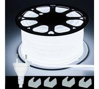 Bande LED COB 220V, interrupteur/alimentation variable, prise ue 288 diodes/m 3000k 6000k RA90, bande LED FOB pour jardin extérieur, éclairage de chambre à coucher et de cuisine 25 M