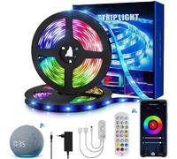 Bande LED - Multicolore - 15m - Compatible Alexa et Google Home - Intérieur - Électrique