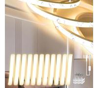 Bande LED néon flexible de 2 m - Éclairage d'extérieur étanche et résistant au feu - Blanc chaud 3000 K - Idéal pour les projets de bricolage