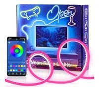 Bande LED Néon RGB 10m, Tube LED Bluetooth Mural, Ruban Lumineux Extérieur, Contrôle via App, Synchronisation Musicale, Idéal pour Gaming, Fêtes et Décoration de Salle de Jeux. (No Remote Control)