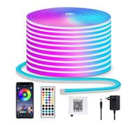Bande LED Néon RGB 15m - 900 LEDs avec Effet Néon, Contrôle par App/Télécommande, Étanche IP65 pour Intérieur et Extérieur
