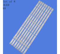 Bande LED pour feu arrière, 8 pièces, 43PFT4002 43DL4012N A1 A3 6v ""Nipseyteko