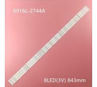 Bande LED pour TV, 43UH603V 43UH610A 43UH6030 UD LC430DGE FJ M2 6916L 2744A UHD 1 43 V16.5 ART3 100% Rev0.1 1, Nouveau, Kit de 3 Pièces, 2744 ""Nipseyteko