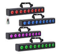 Bande led - ruban led Light4me DECO BAR 8 bandes lumineuses RGBW, lèche-mur, 9 x 4 W LED, télécommande sans fil