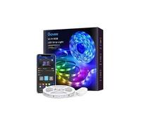 bande led smart wifi ruban led 5m rgb multicolore app contrôle, bande lumineuse compatible avec alexa et google home, décor pour maison cuisine