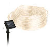 Bande LED Solaire 10m Bande Guirlande Lumineuse Bande IP44 Extérieur Transparent