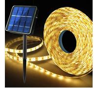 Bande LED Solaire - ZGEER - 6M - 180 LED - Étanche IP65 - 8 Modes d'Éclairage Automatique