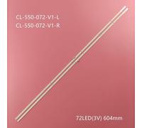 Bande LED tv pour éclairage arrière, 72 lampes, pour philips TV CL-550-072-V1-L R 11800822 LK10024666-AO 55PUS7101 4 pieces 2TV Nipseyteko