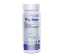 Bande-lettes De Test 3 En 1 Pour Le Chlore Du Spa Et Du Spa -Kit De Bande-lettes De Test 3 En 1 Pour L'eau Du Spa, De La Piscine Et Du Spa|50pièces, Pour L'alalinité Du Chlore Libre, Le Brome Et Le PH