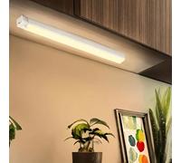 Bande lumineuse à DEL avec capteur de mouvement intelligent, lumière d'armoire magnétique sans fil et adhésive, lampe de cabinet rechargeable par USB pour armoires, comptoirs, placards, cuisines, esca