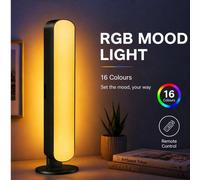 Bande lumineuse d'ambiance LED RGB USB avec télécommande, lumière de nuit à changement de couleur et intensité variable avec capteur infrarouge, lampe de chevet et de bureau moderne, convient pour rét