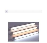 Bande lumineuse intelligente Ultra-mince avec capteur de corps humain, bande lumineuse LED magnétique rechargeable - 10 cm Argent