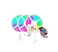 Bande lumineuse IP65 étanche 5050 RGB LED contrôleur Bluetooth 15m Multicolore MK30