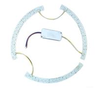 Bande lumineuse LED 26 cm 72 W Tricolore Dimmable Remplacement pour plafonnier Courbe Acrylique Blanc Chaud Neutre Blanc Froid Économe en énergie Installation facile (light strip driver)