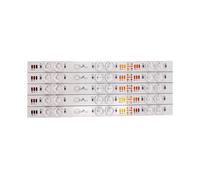 Bande Lumineuse LED 5 Pièces, Haute Luminosité, Réflexion Diffuse, 24 V, 12 W, IP40, pour Caisson Lumineux à Volet Roulant Basse Tension