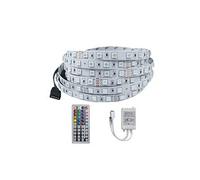 Bande lumineuse LED 5050 Souple RGB étanche DC 12V Avec télécommande 24clés 5m -multicolore G