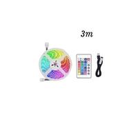 Bande lumineuse led avec lumière multicolore rgb flexible usb 5050 - blanc