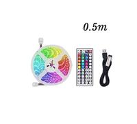 Bande lumineuse LED avec lumière multicolore USB 5050 RGB flexible 0.5M(Contrôleur 44 touches) Blanc K40