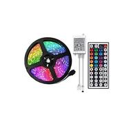 Bande lumineuse LED Avec prise avec lumière multicolore 5050 RVB étanche+24 touches Contrôleur Multicolore MK89