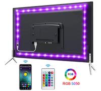 Bande lumineuse LED Bluetooth 5050 SMD 5V USB RGB, ruban de lampe Flexible, Diode de télévision de bureau auto-adhésive