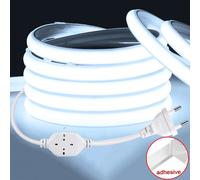 Bande lumineuse LED COB 1M-30M, Super brillante, 220V, lampe d'extérieur, ruban Flexible et étanche avec prise ue