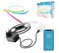 Bande lumineuse LED RGBW Wi-Fi à intensité variable, autocollante, peut être raccourcie, 5 m