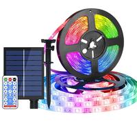 Bande lumineuse LED solaire, 10 mètres, 240 LED, étanche, 8 modes, télécommande