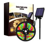Bande lumineuse LED solaire, 12 mètres, 240 LED, étanche, avec télécommande