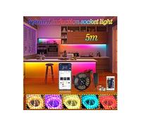 Bande lumineuse LED Souple RGB étanche Bluetooth Avec télécommande 24clés 5m -multicolore Multicolore G