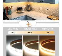 Bande Lumineuse Led Usb Cob Led 320 leds / M 5v Ruban Haute Densité Flexible Ra90 Fcob Pour Éclairage Led De Bande De Ruban Décoratif De Chambre À Coucher De Cuisine De Télévision De Fond 5m/16,4 pied