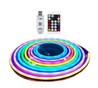 Bande lumineuse néon 10 m avec télécommande et application pour bricolage | Lumière néon LED pour décoration de maison, bureau, appartement, dortoir, terrasse, cour, chambre, salon, fêtes, réunions