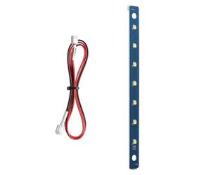 Bande lumineuse pour imprimante 3D - Barre d'éclairage pour vitrine, barre d'éclairage flexible de 22,9 cm avec 7 perles lumineuses LED pour imprimante 3D