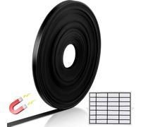 Bande magnétique 6 mm noire auto-adhésive TPE pour tableau blanc bureau organisation 12 m (15 mètres)
