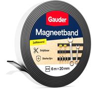 Bande magnétique adhésive, 6 mètres x 20 mm, découpable, avec adhésif 3M