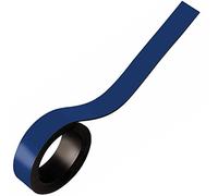 Bande magnétique en couleur de 50mm de large x 0,85mm d'épaisseur x 5m de long à découper et à inscrire pour le repérage - Etiquettes magnétiques en bande à personnaliser, Couleur:bleu