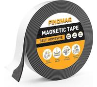 Bande magnétique flexible de 3 m x 2,5 cm pour le bricolage et l'organisation